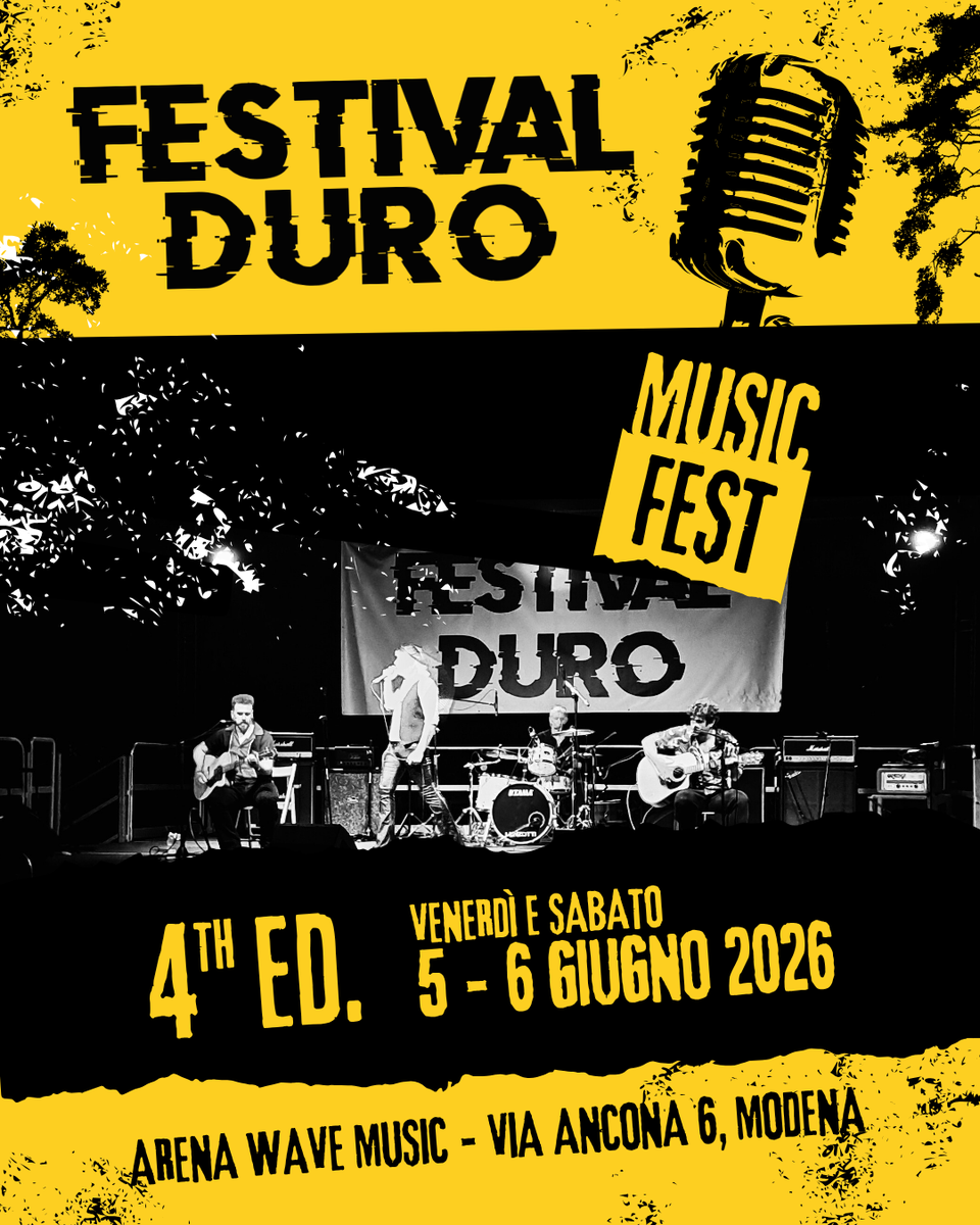 Locandina Festival Duro 2026